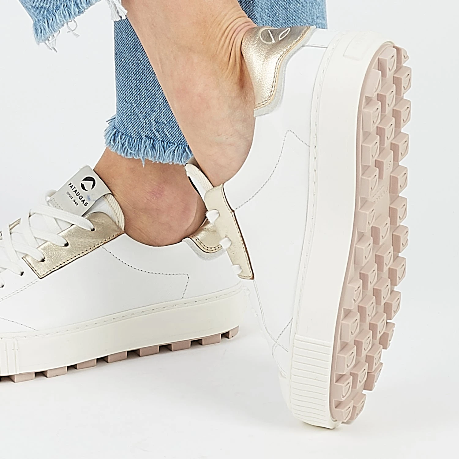 Pataugas ARAN/M F2H BLANC/DORÉ 5 Pataugas ARAN/M F2H BLANC/DORÉ – Image 3